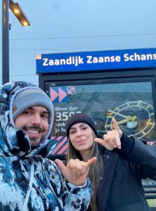 Do Centro de Amsterdam até a estação de Zaandijk Zaanse!